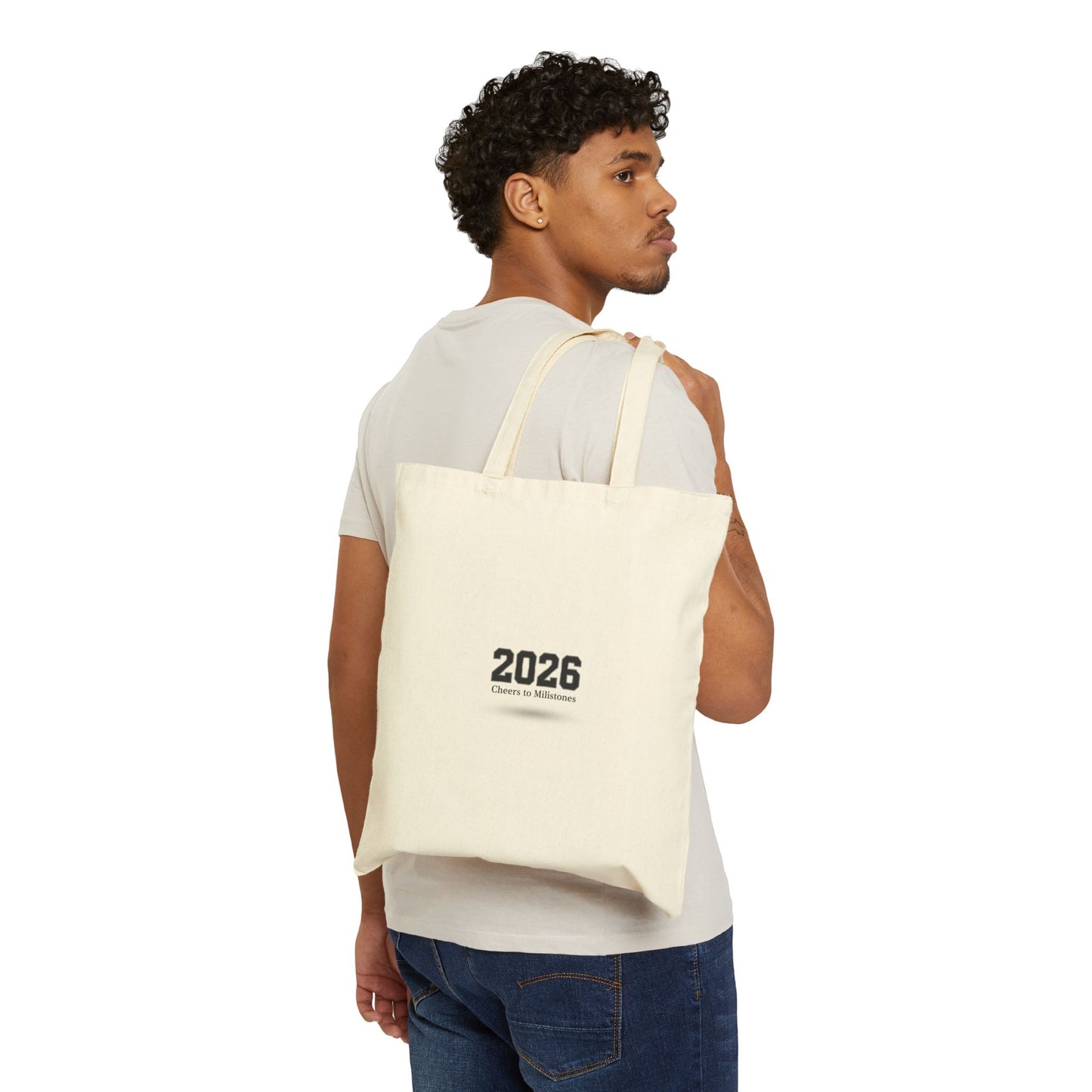 2026 Roman Numerals Tote | MMXXVI canvas tote, New Year 2026 minimalist