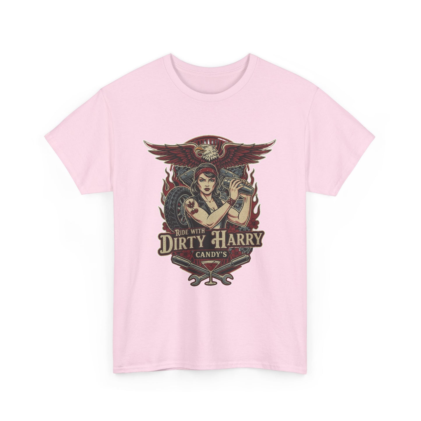Vintage Pinup 'Dirty Harry' Candy Logo Tee