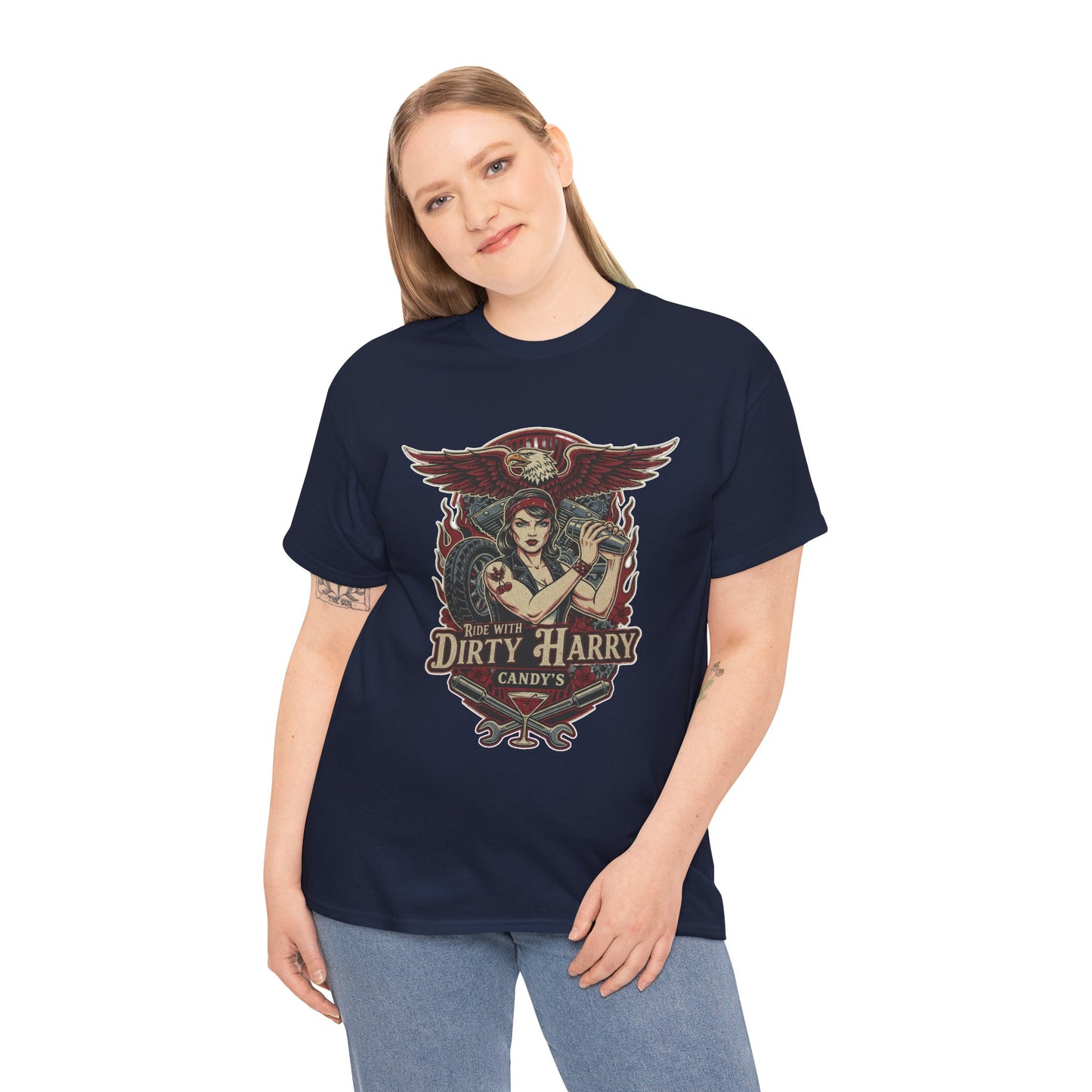 Vintage Pinup 'Dirty Harry' Candy Logo Tee