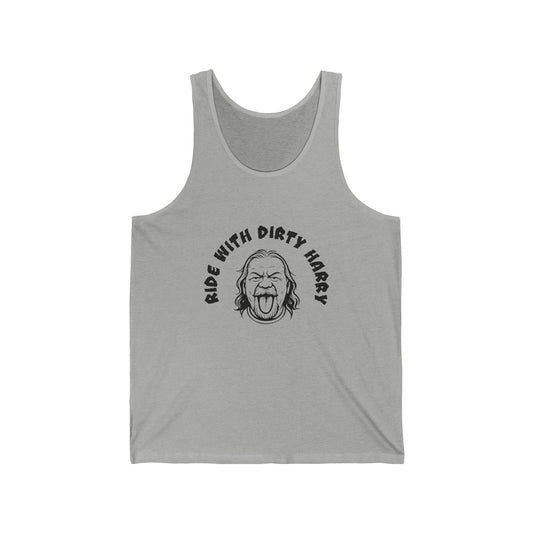 Ride With Dirty Harry Muscle Tank — Retro Graphic Tank Top