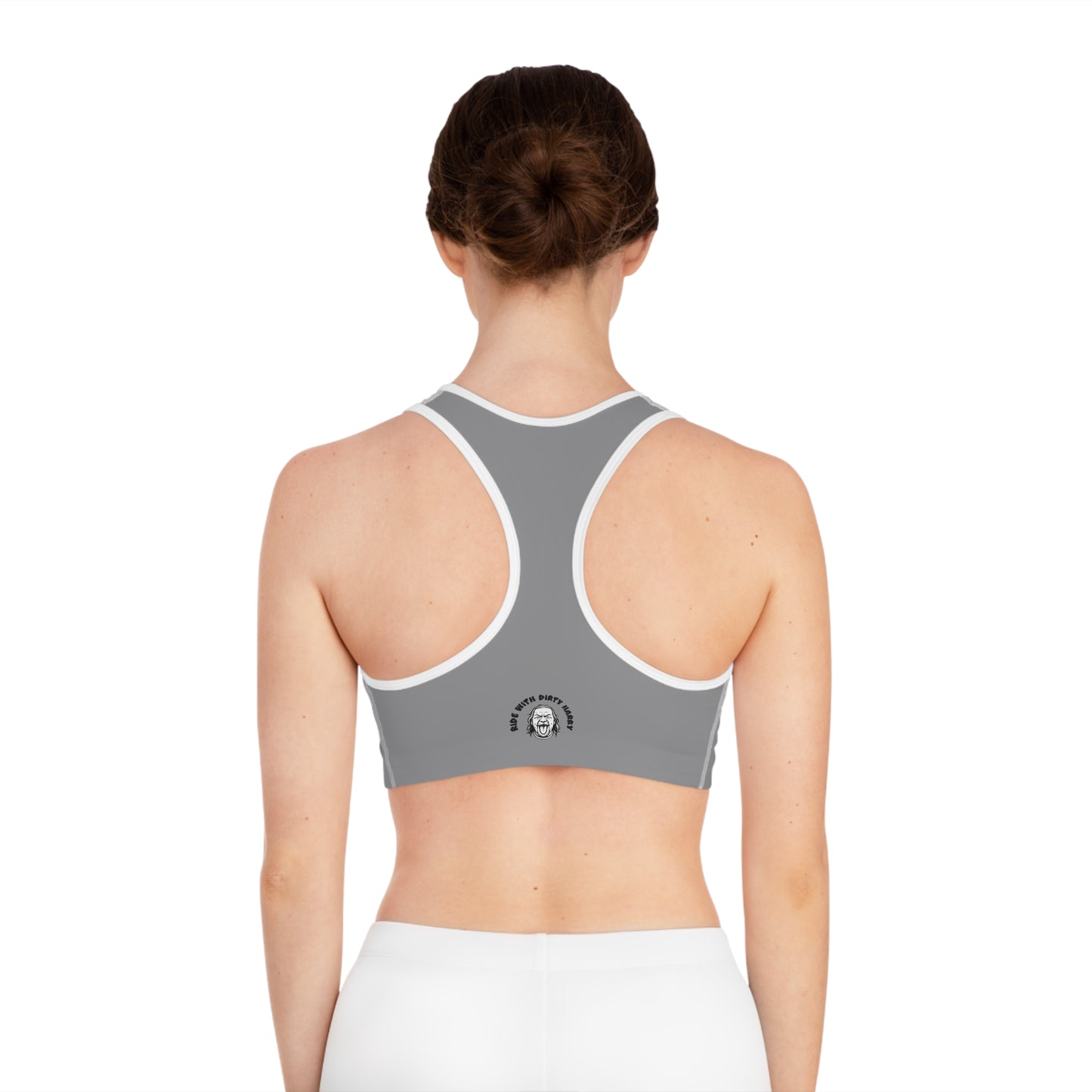 Dirtyharry Sports Bra — 'Let Dirtyharry Look Good on You' All-Over Print