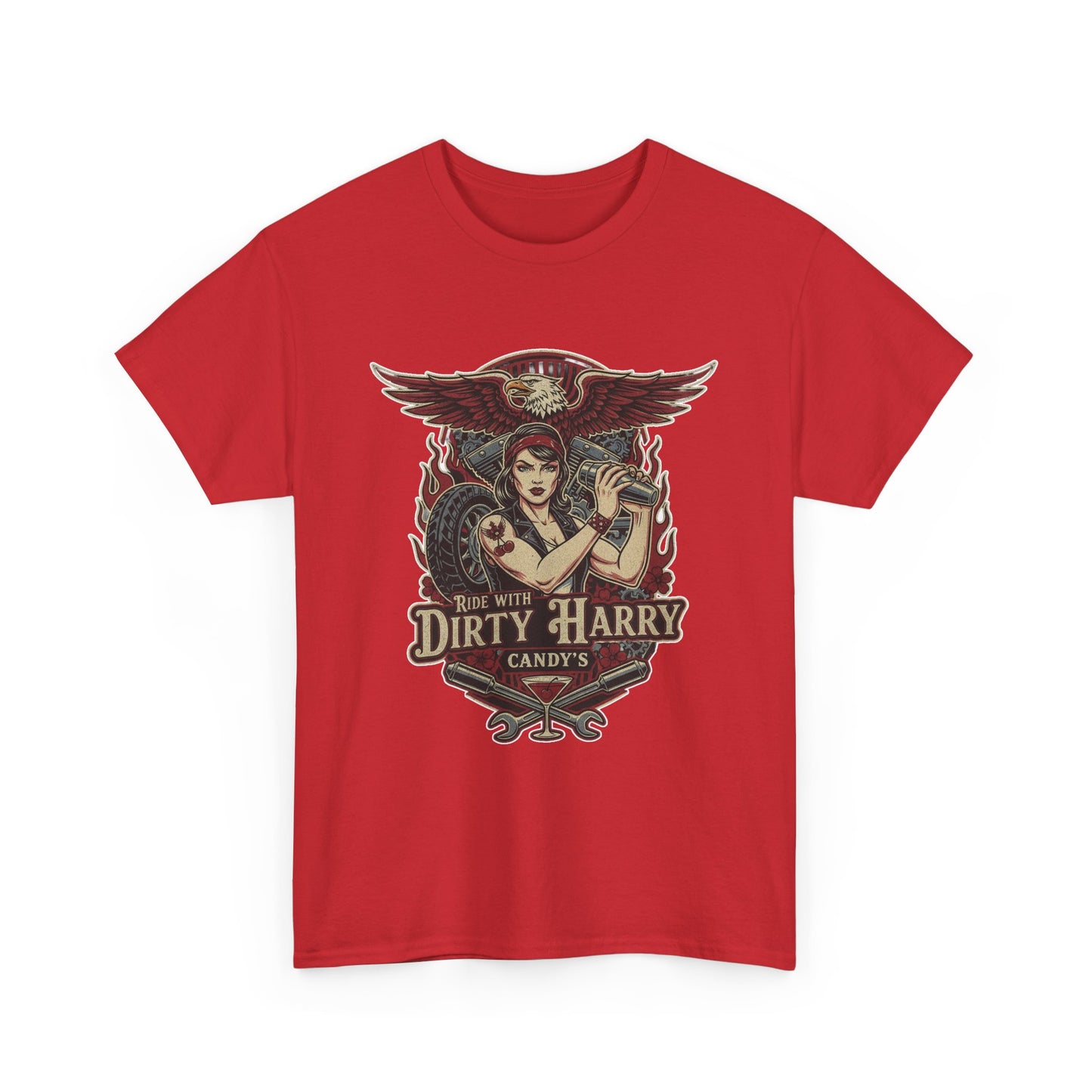 Vintage Pinup 'Dirty Harry' Candy Logo Tee