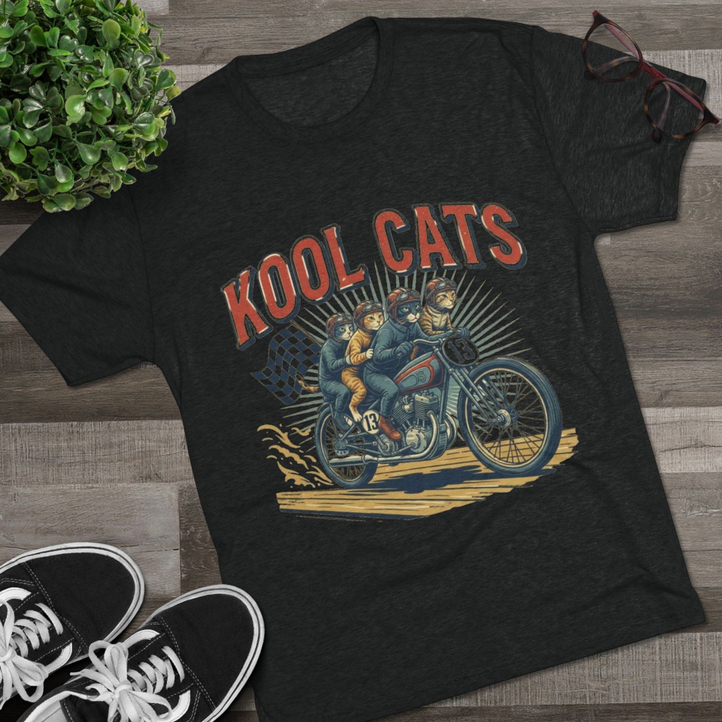 Kool Cats Vintage Motorcycle Tee