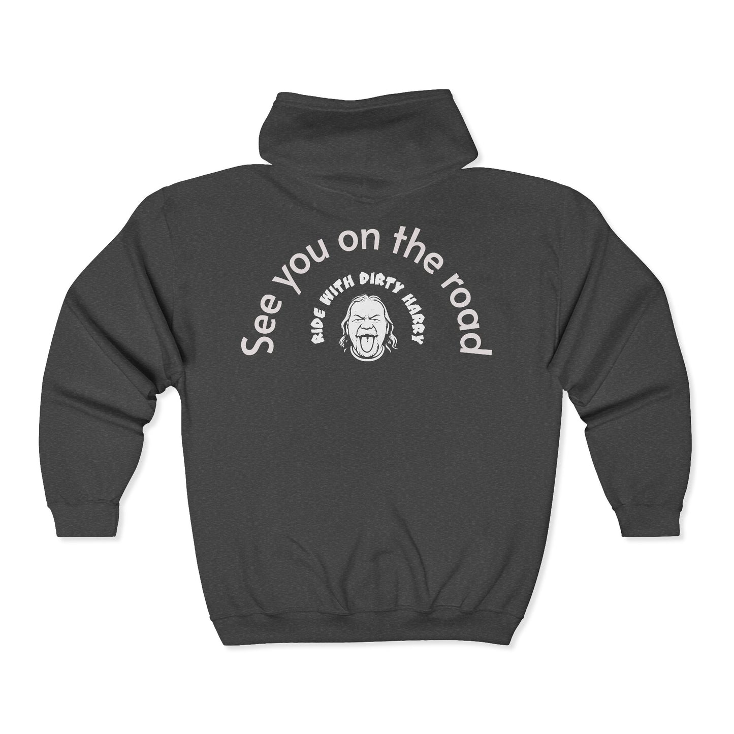 Personalizable Journey Zip Hoodie — Custom Travel Motto Full-Zip Sweatshirt