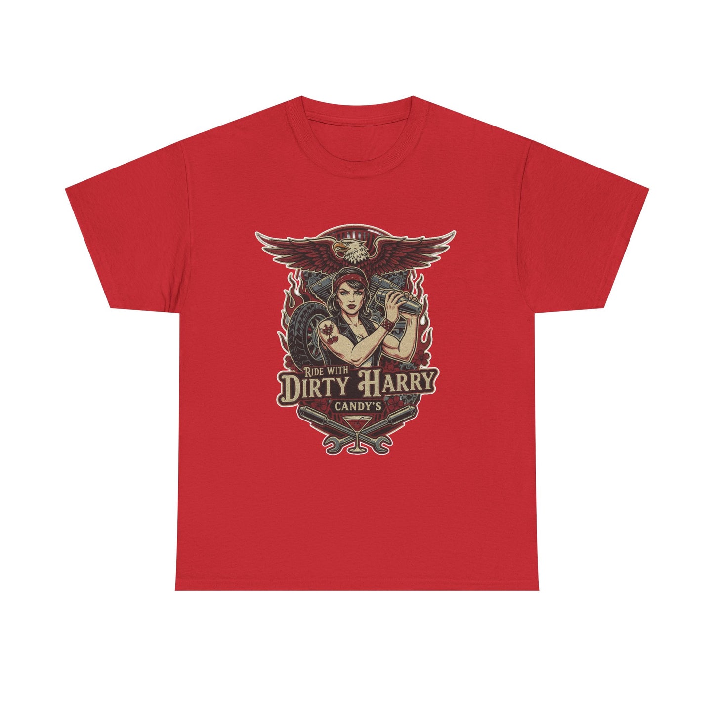 Vintage Pinup 'Dirty Harry' Candy Logo Tee