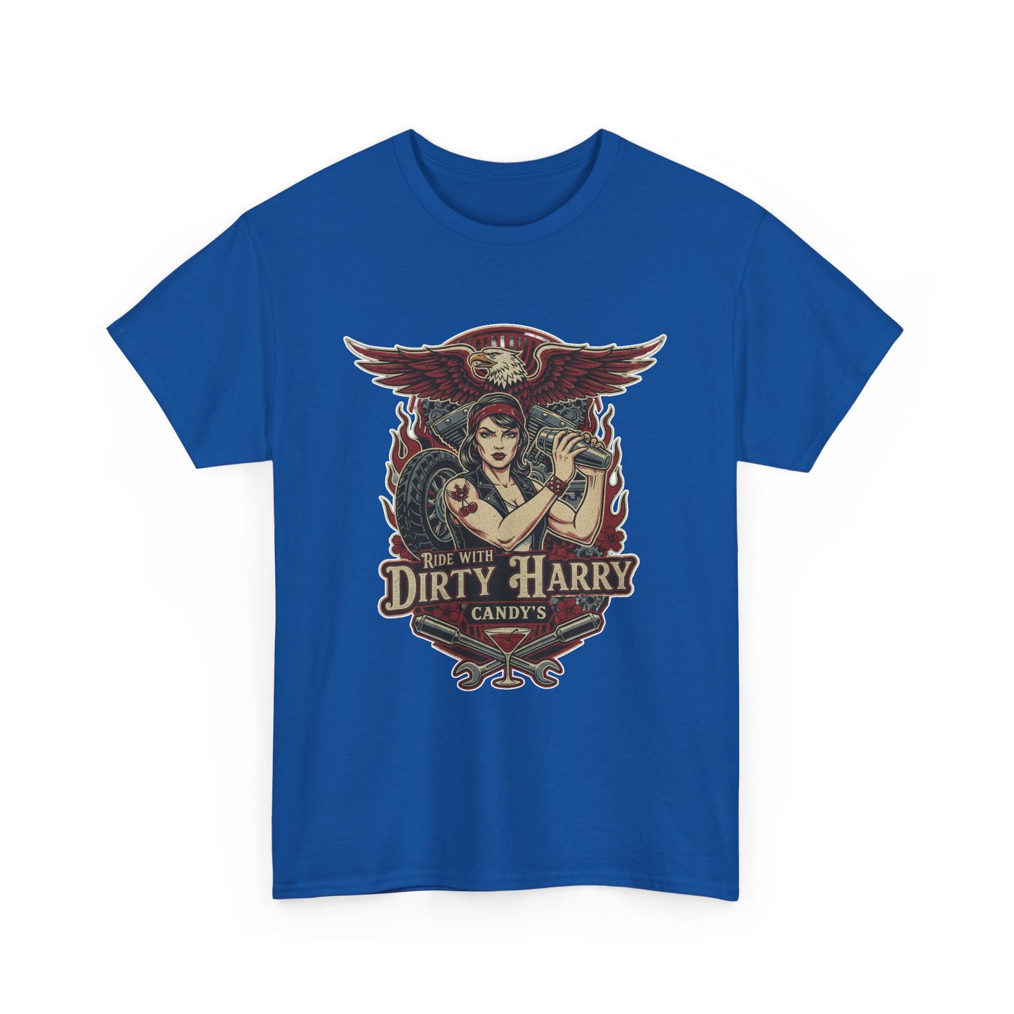 Vintage Pinup 'Dirty Harry' Candy Logo Tee