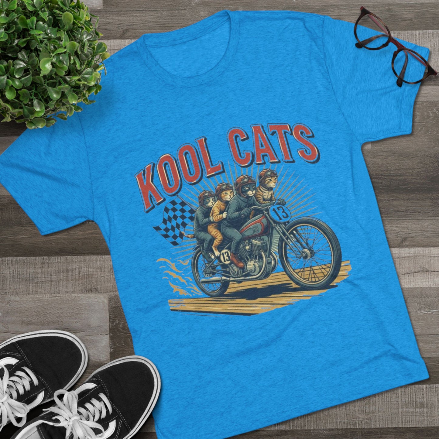 Kool Cats Vintage Motorcycle Tee
