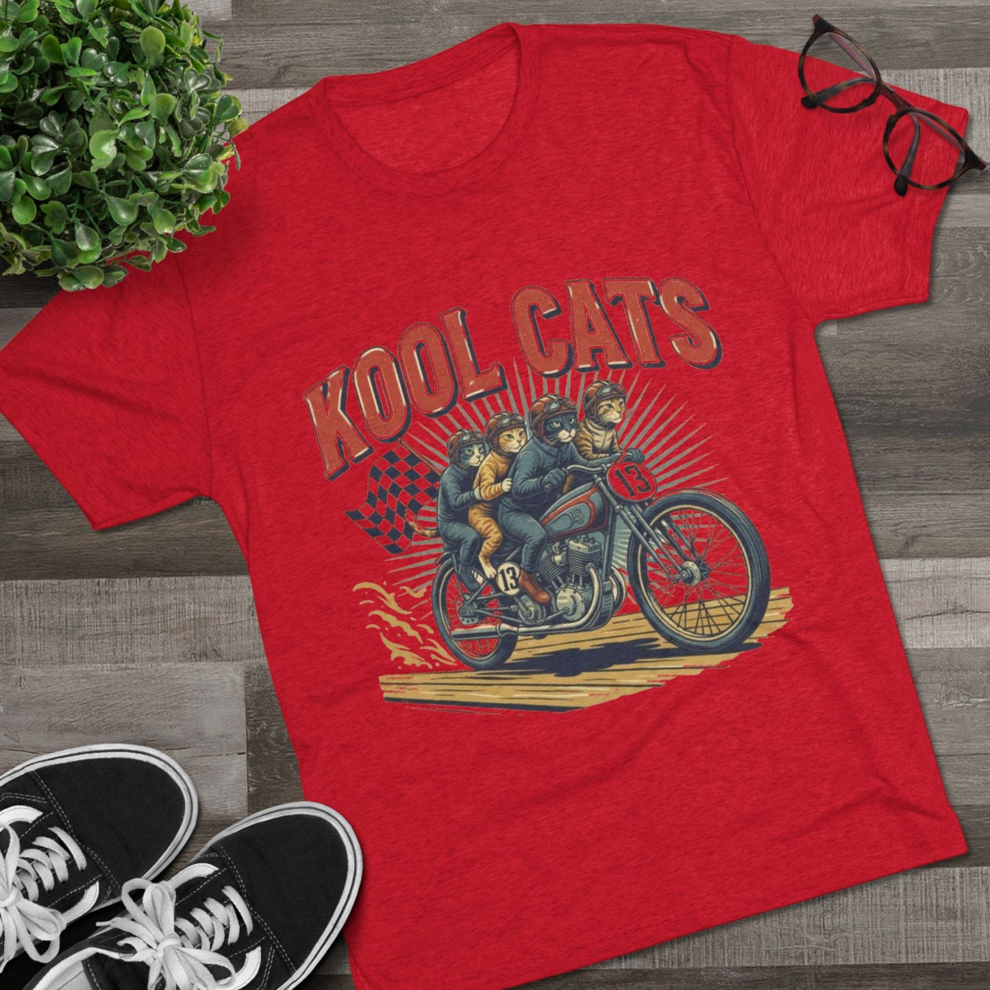 Kool Cats Vintage Motorcycle Tee