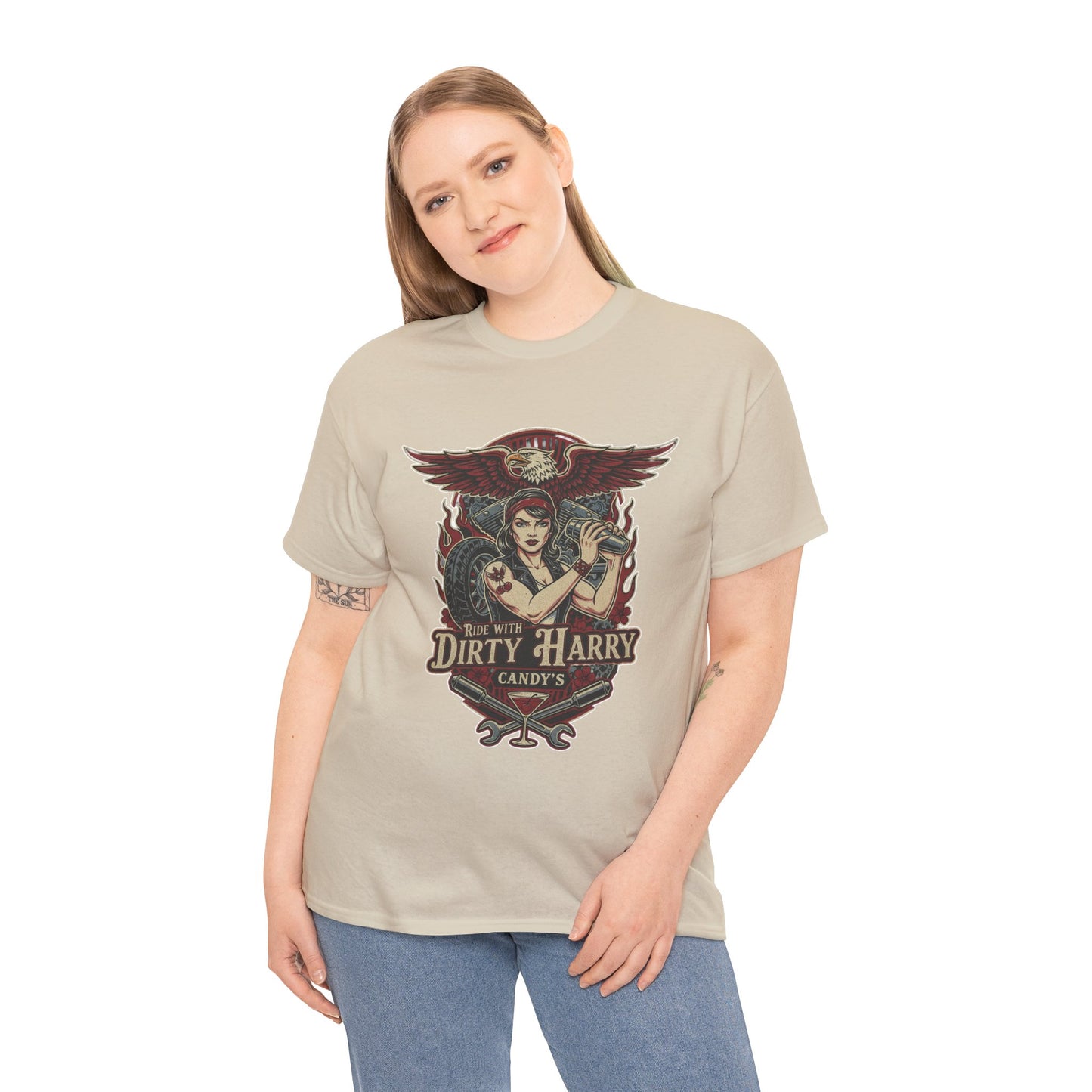 Vintage Pinup 'Dirty Harry' Candy Logo Tee