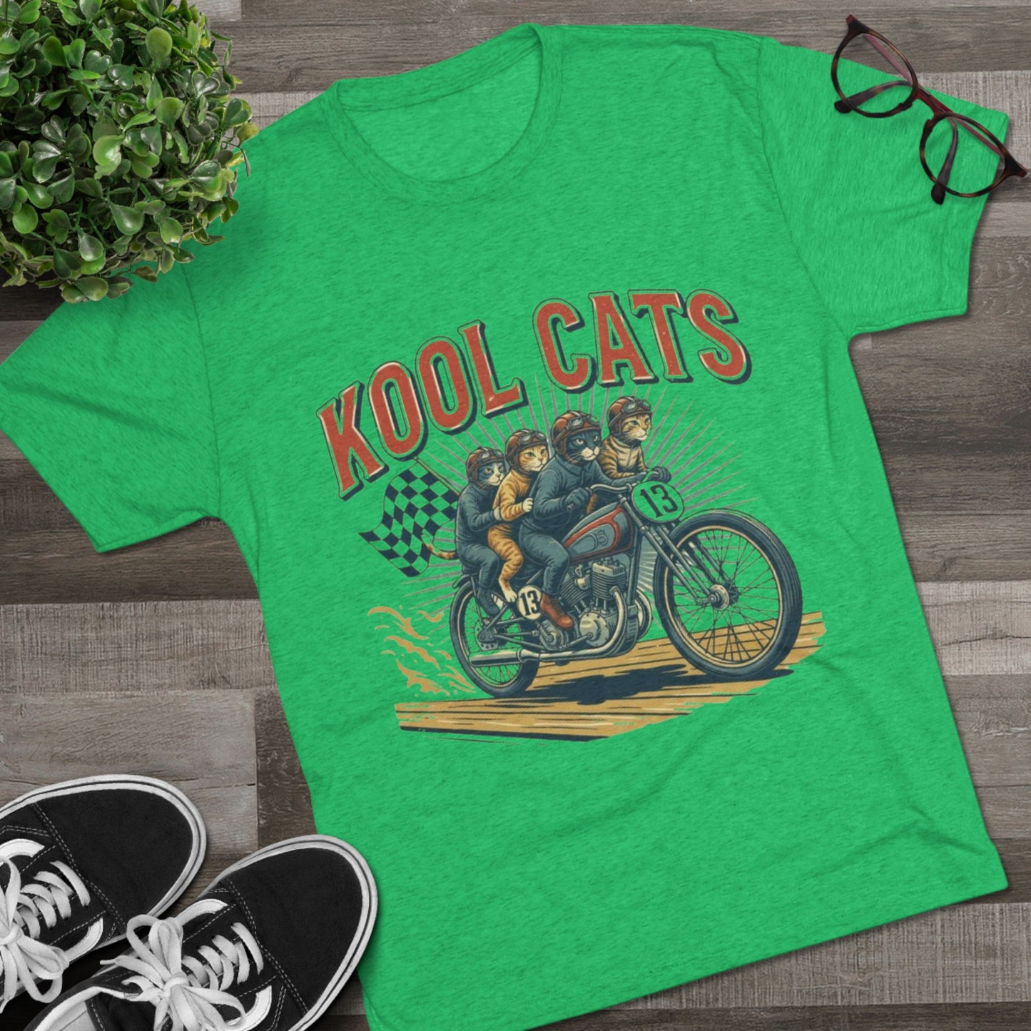 Kool Cats Vintage Motorcycle Tee