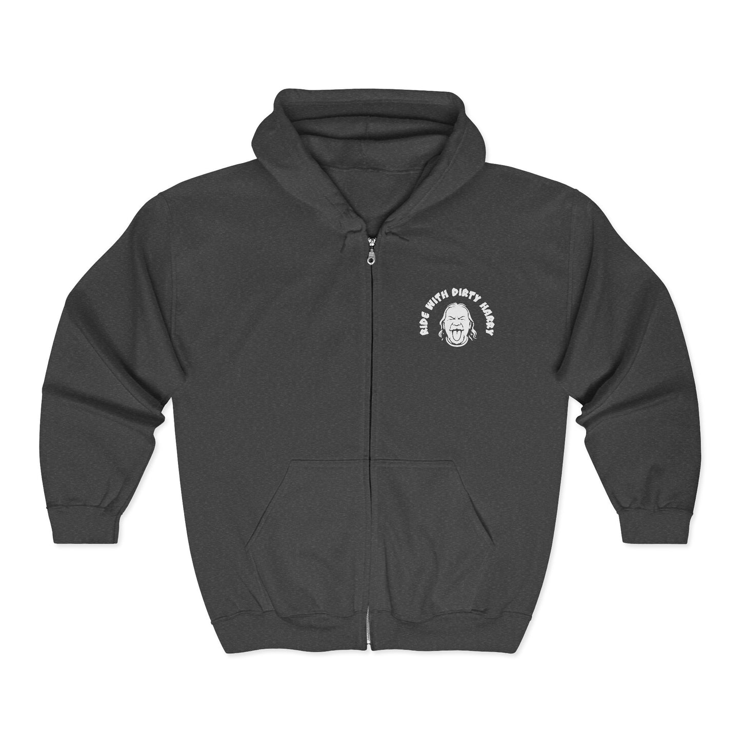Personalizable Journey Zip Hoodie — Custom Travel Motto Full-Zip Sweatshirt