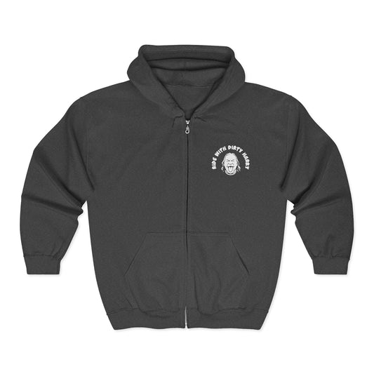 Personalizable Journey Zip Hoodie — Custom Travel Motto Full-Zip Sweatshirt