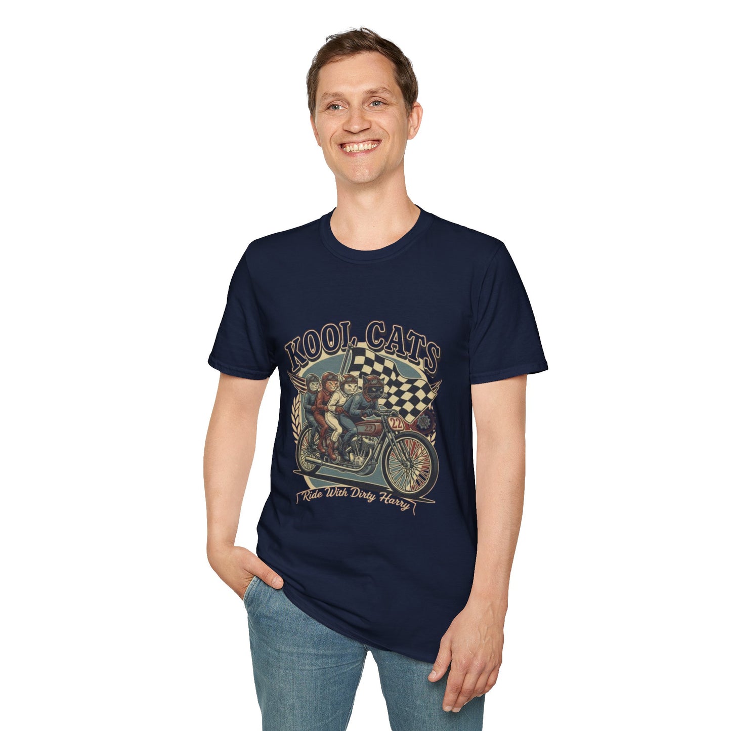 Kool Cats Racing Team T-Shirt — Presented by Ride With Dirty Harry