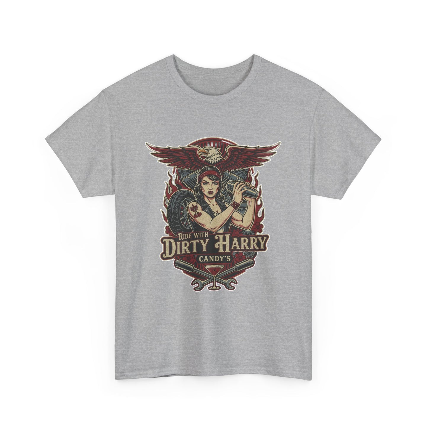 Vintage Pinup 'Dirty Harry' Candy Logo Tee