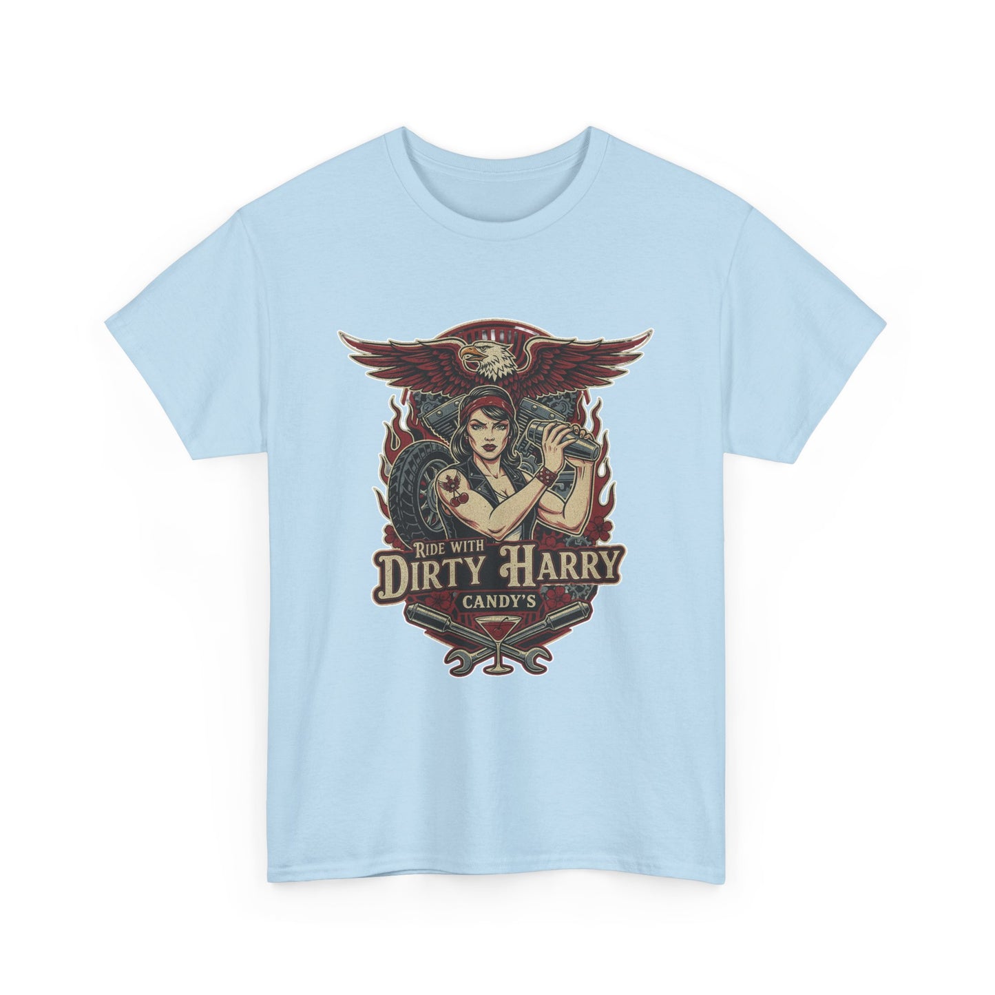 Vintage Pinup 'Dirty Harry' Candy Logo Tee