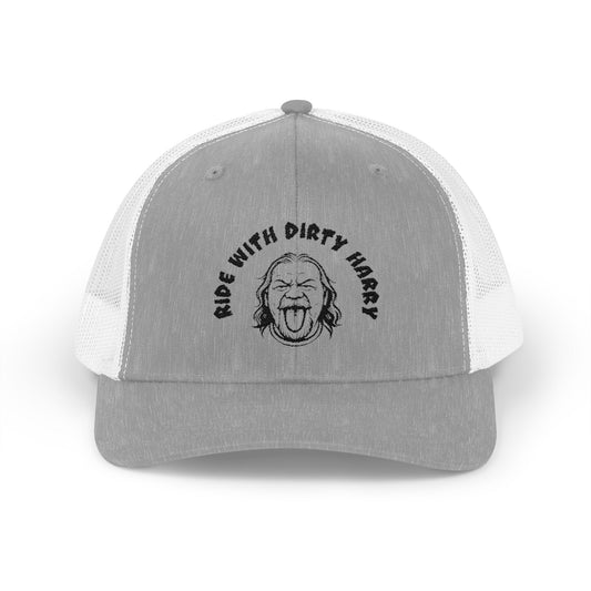Ride With Dirty Harry Snapback Trucker Cap | Cool Casual Hat for Outdoor Adventures, Road Trips, Gifting & Everyday Style