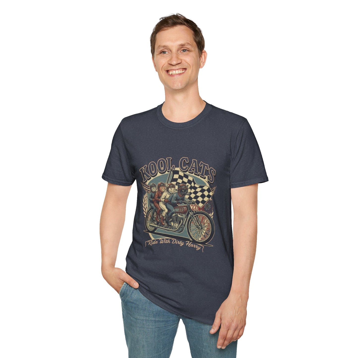 Kool Cats Racing Team T-Shirt — Presented by Ride With Dirty Harry