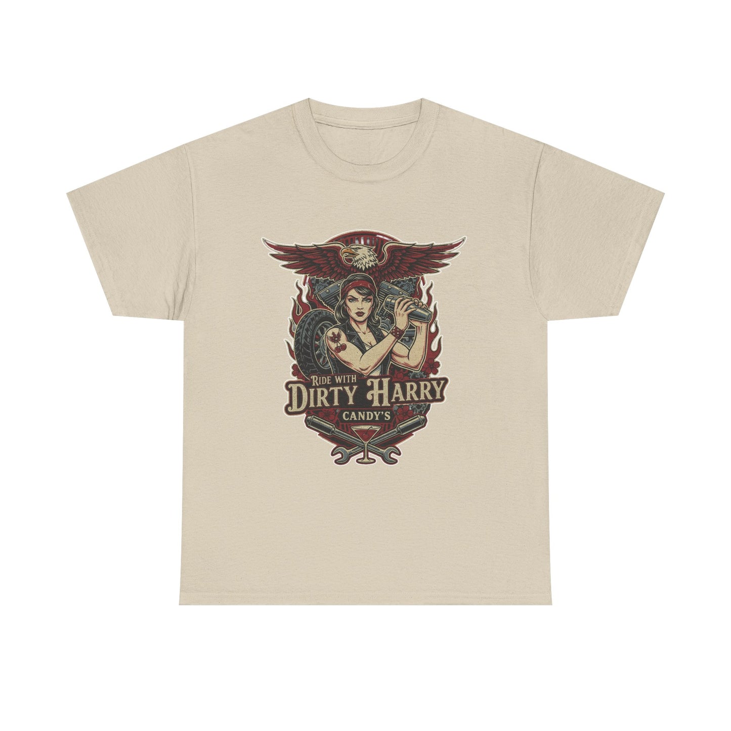 Vintage Pinup 'Dirty Harry' Candy Logo Tee