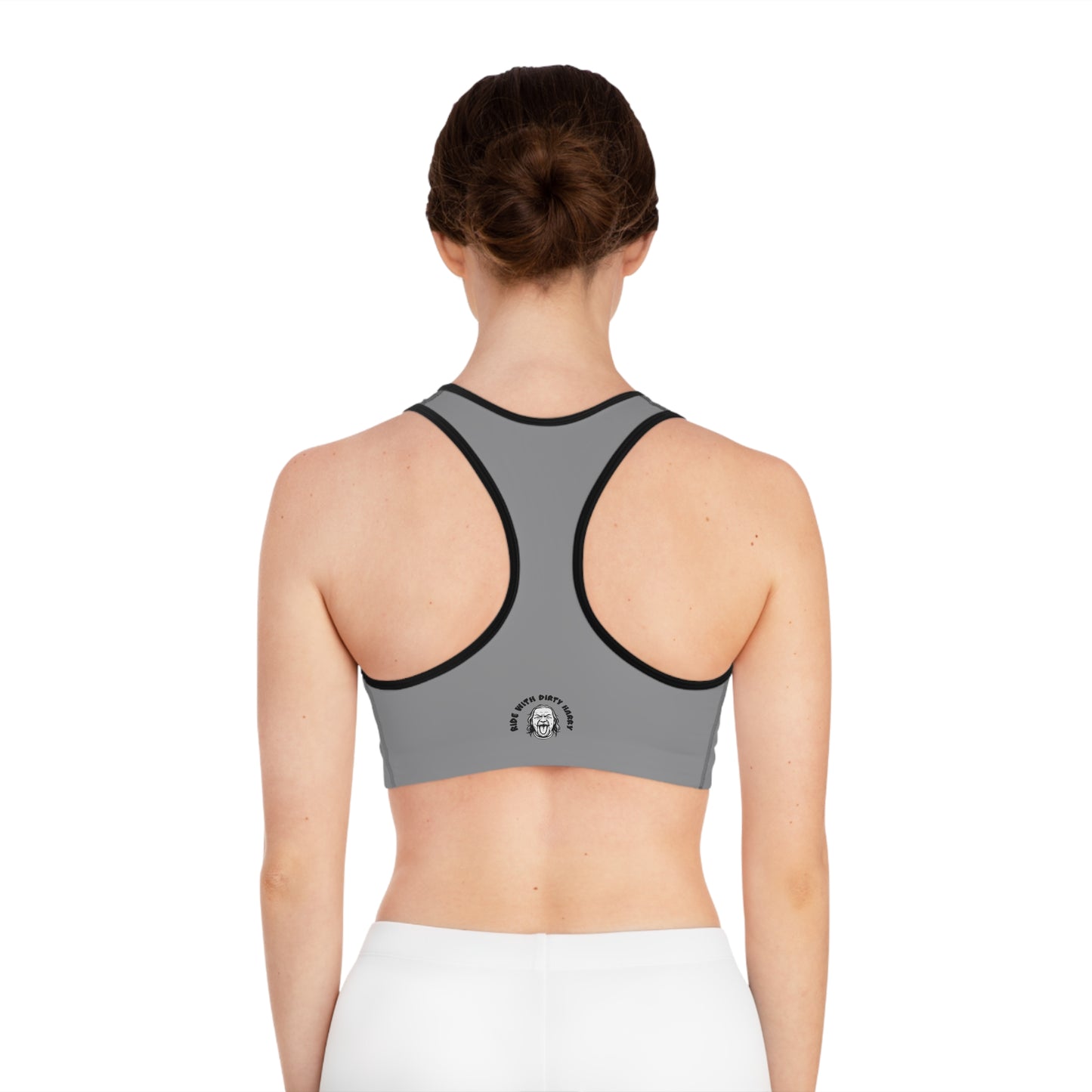 Dirtyharry Sports Bra — 'Let Dirtyharry Look Good on You' All-Over Print