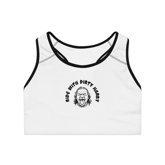 Let Dirtyharry Look Good On You Sports Bra — Graphic All-Over Print