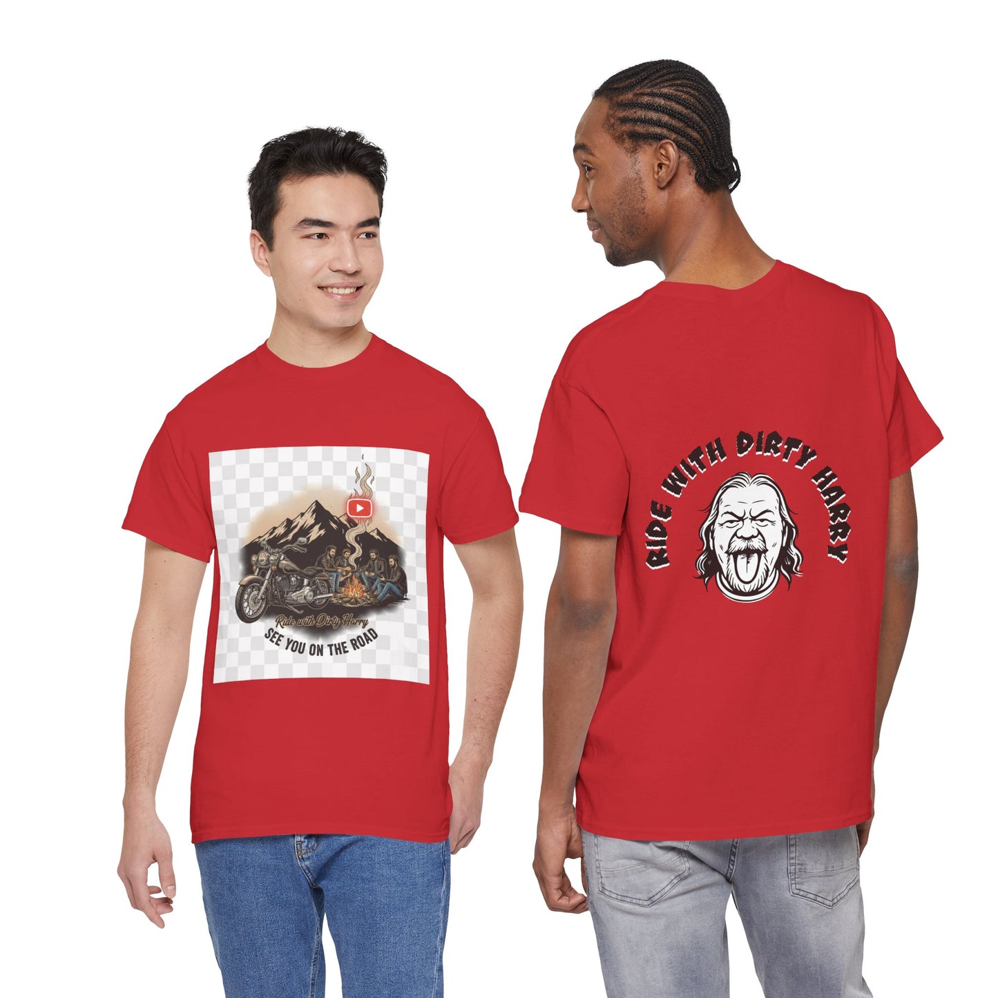 Motorcycle Mountain T-Shirt — 'See You on the Road' | Ride With Dirty Harry