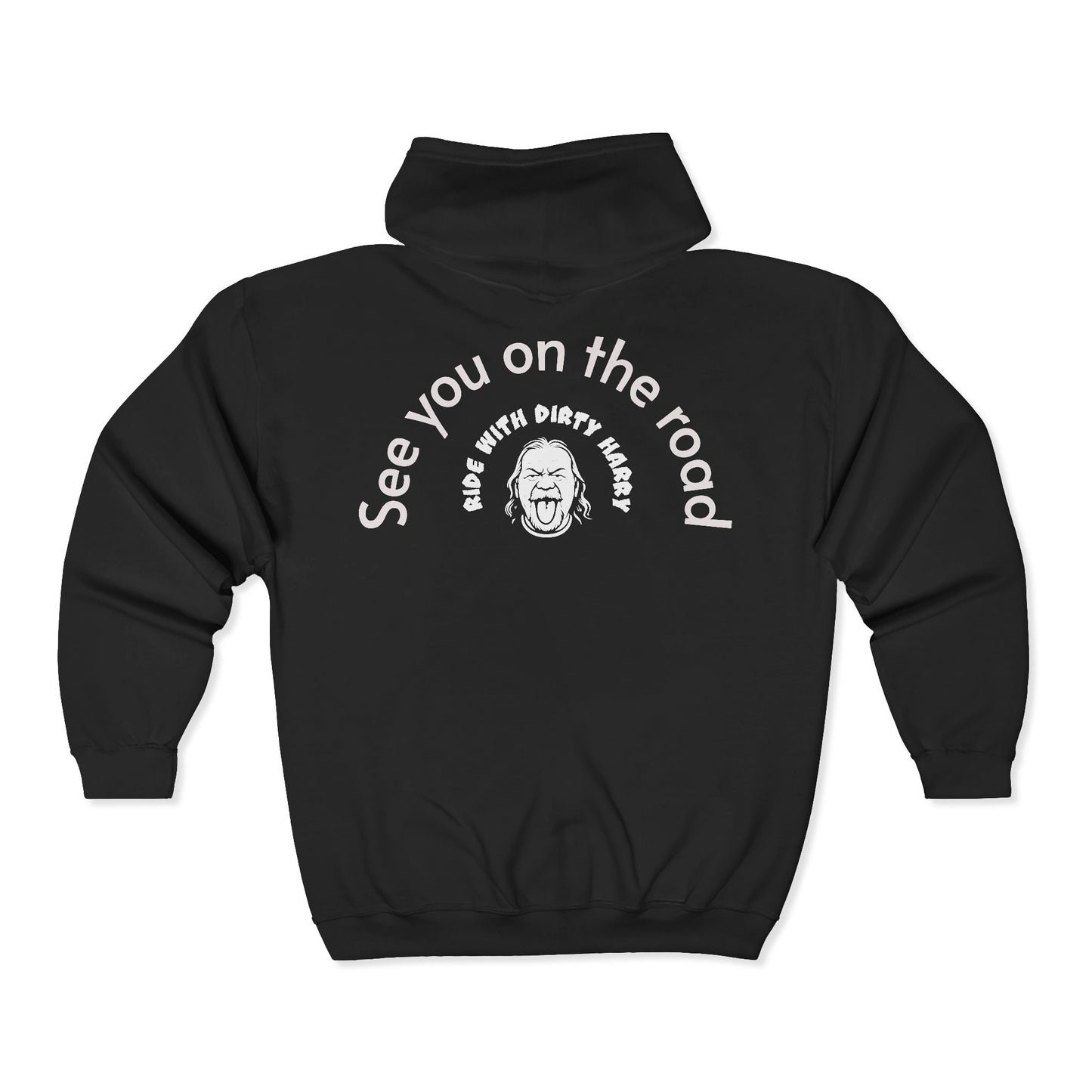Personalizable Journey Zip Hoodie — Custom Travel Motto Full-Zip Sweatshirt