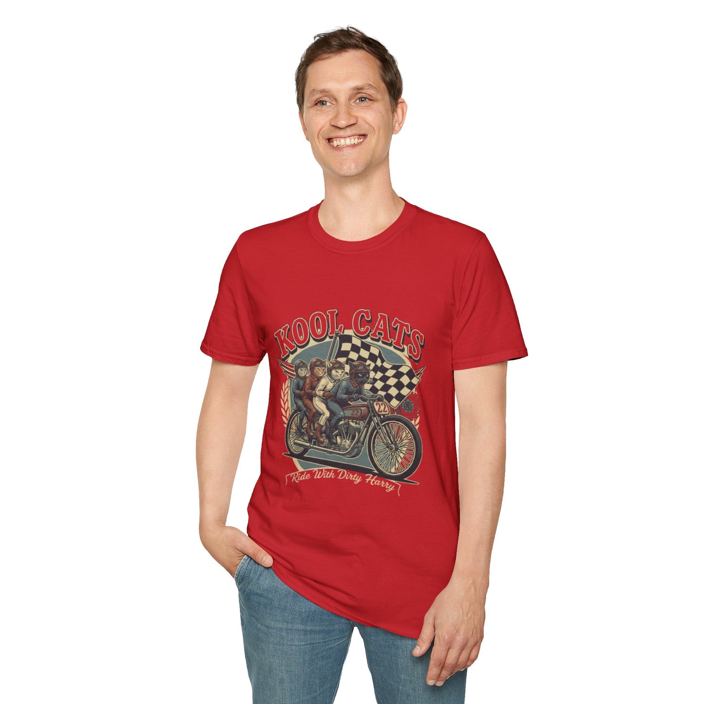 Kool Cats Racing Team T-Shirt — Presented by Ride With Dirty Harry