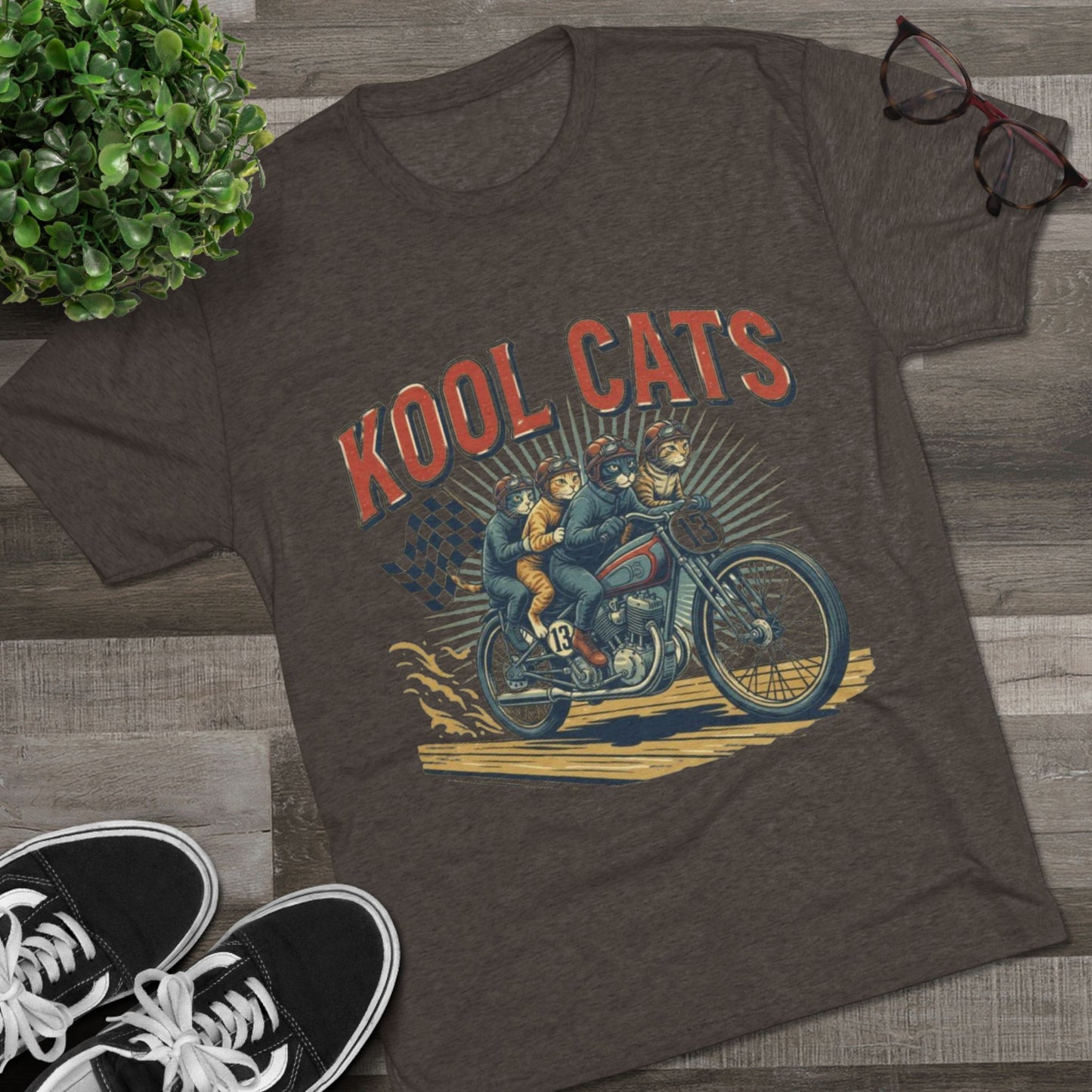 Kool Cats Vintage Motorcycle Tee