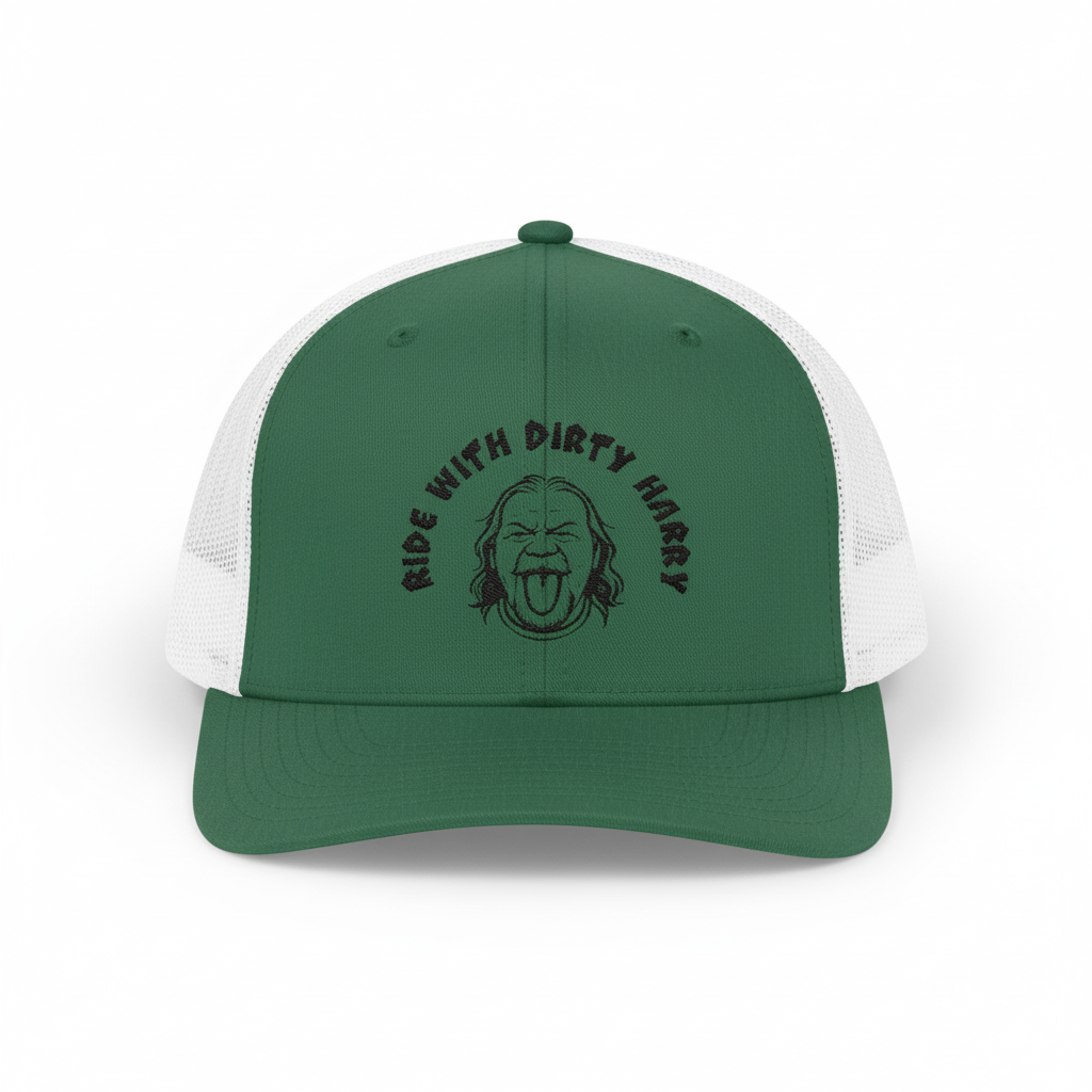 Snapback trucker cap in green