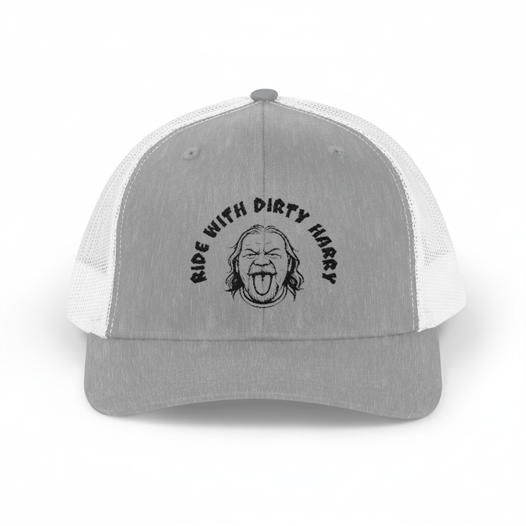 Snapback trucker cap in gray