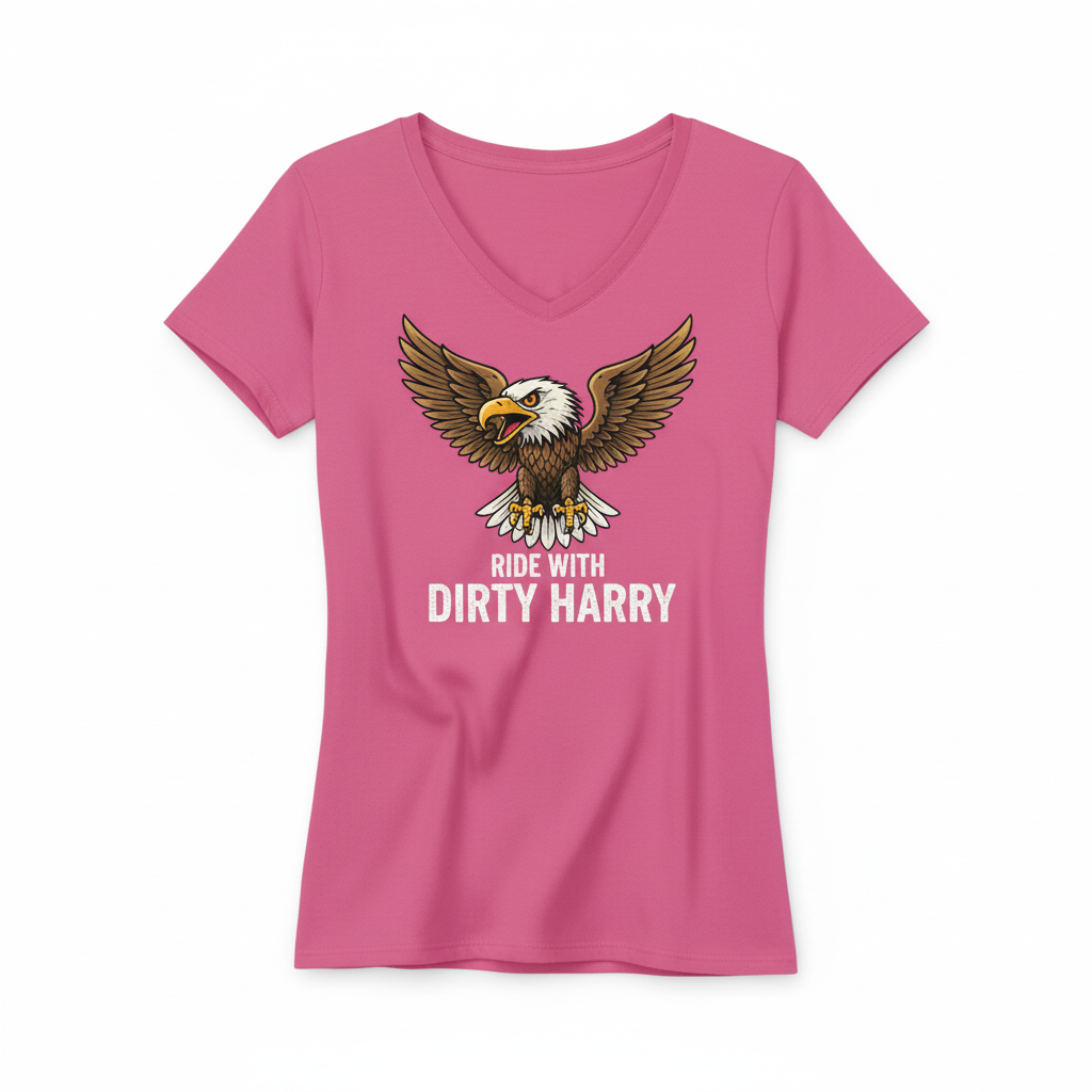 Candy's Bar v-neck t-shirt in pink