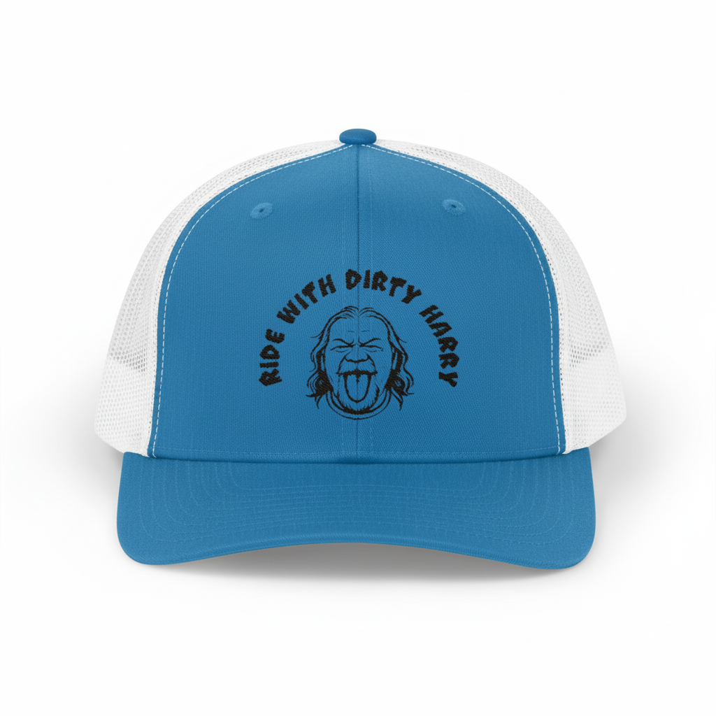 Snapback trucker cap in blue