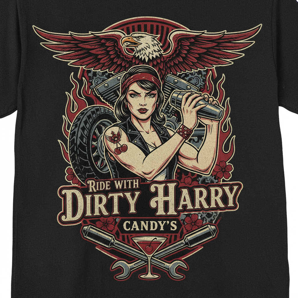 Ride With Dirty Harry Candy Bartender Design